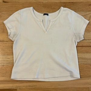 white brandy crop top